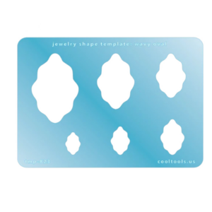 Sjabloon, template Wavy oval