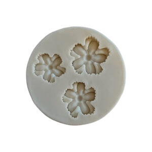 Siliconen mal 3 x 3d bloem