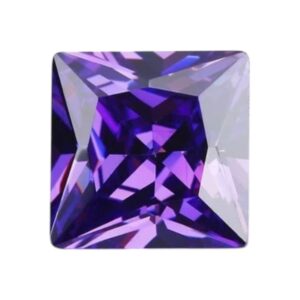 Zirconia AAAAA vierkant Div Afmetingen HITTEBESTENDIG Amethist STAFFELKORTING
