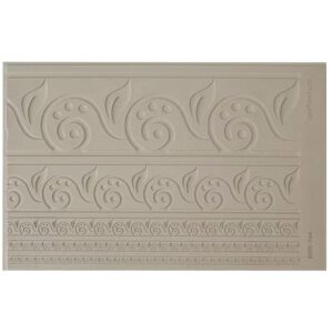 Textuurmat Rubber ca  22*15 cm  Rings and Bangles Linked Leaves