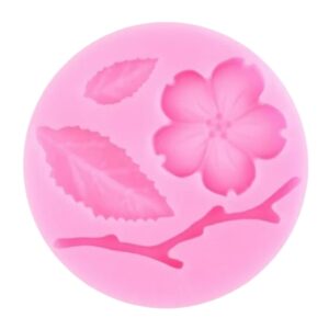 Siliconen mal bloem en takje