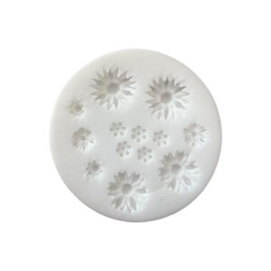 Siliconen mal daisy, madeliefje. bloemen groot en klein