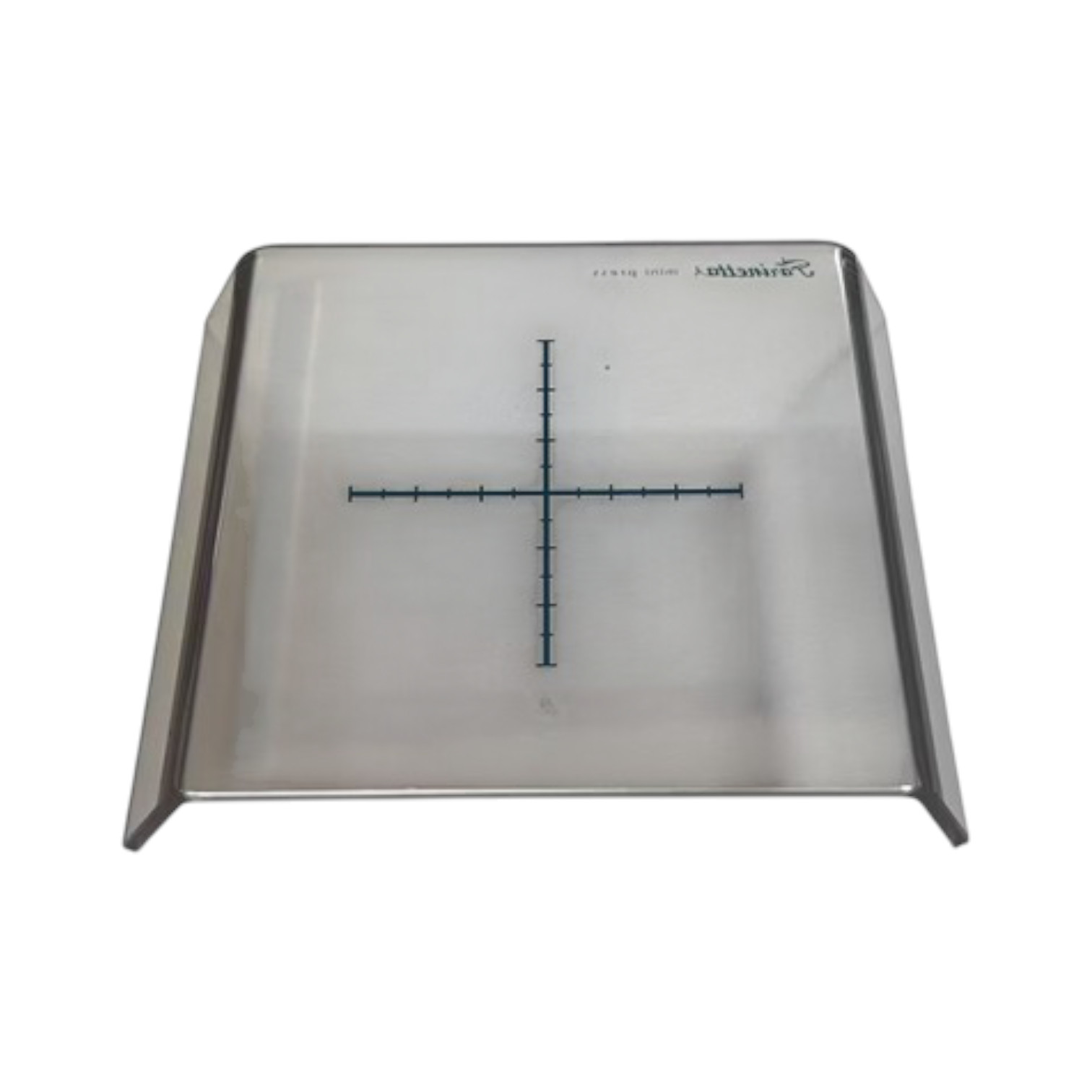 Drukplaat, rolplaat transparant acryl 10*10cm Easy Grip