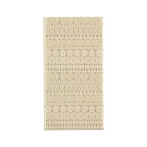 Textuurmat Rubberc  5*10 cm Fancy borders - 810