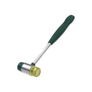 Sieradenhamer rubberkop en kunststof kop  Groen Handvat