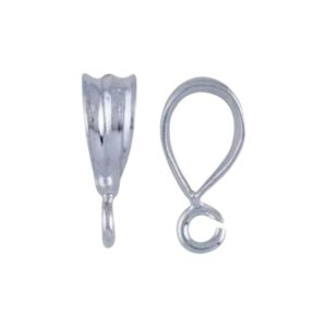 Bail, maat 5,1*3,5 mm, zilver