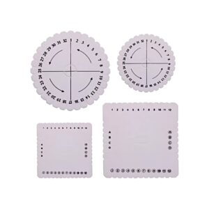 Kumihimo schijven. Zet met 4 schijven.