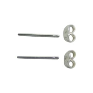 Oorstekers voor meebakken in zilverklei. (K-0071)