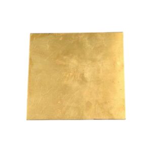 Messing plaat 100 x100 mm diverse diktes