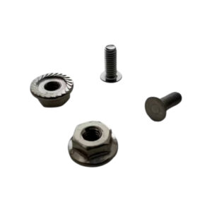 Rvs Moer en schroef voor wisselsieraden.  M 2,5 per 10 stuks