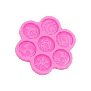 Siliconen mal verschillende ogen.  Munten