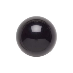 Black Onyx Natuursteen kraal. Half geboord  8mm