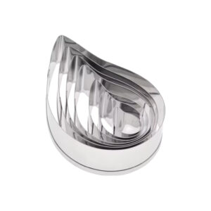 Cutters / uitsteekvormen paisley 7 delige set RVS