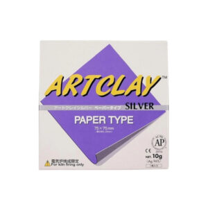 Zilverklei papier van Art Clay 75*75mm 10 gram (ZA-105)