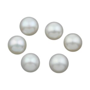 Natuurlijke gecultiveerde half geboorde parel. Wit Diverse afmetingen