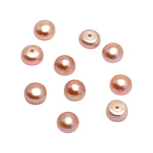 Natuurlijke gecultiveerde half geboorde parel. Rose Diverse afmetingen