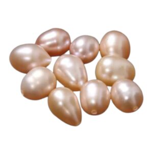 Natuurlijke gecultiveerde half geboorde parel. Pink. Druppel vorm  Diverse afmetingen