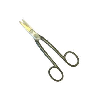 Plaatschaar 180 mm recht met ogen, voor het knippen van metalen.