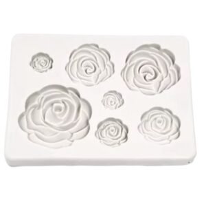 Siliconen mal met verschillende  roosjes