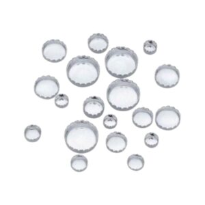 Zetbakje rond kartel 999 sterling zilver. Diverse afmetingen