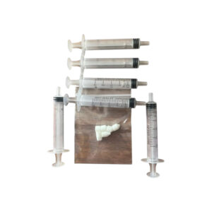 6 Spuitjes met 6 verschillende mini figuur tips.