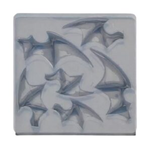 Siliconen mal met vleermuis vleugels. Mini mal