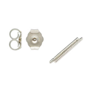 Oorstekers  zilver 925  + achterkantjes extra dik BULKKORTING