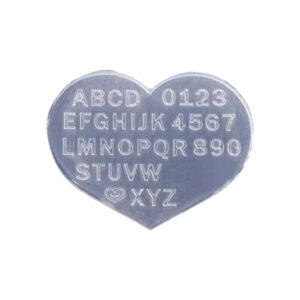 Siliconen mini mal letters. Hoofdletters.