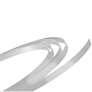 Zetdraad Zilver 4mm of 6mm breed, 0.2mm dik, 50cm lang Plat zetdraad 999