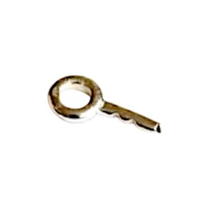 Plat Schroefoogje Klein Standaard Fijn zilver (ZK-038B) Verpakt per 10 stuks