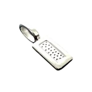 Hangeroog Plakoog Verzilverd met plakvlak 11mm * 5.5 mm Verpakt per 5 stuks