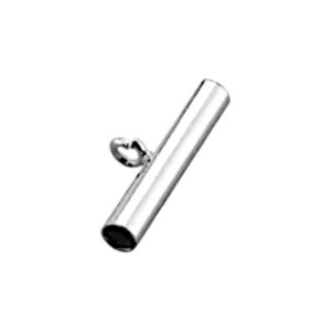 Hangeroog Bail 925 zilver. Recht buisje met oogje