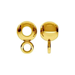 Bail, maat 7.5x4mm, zilver. 925 verguld