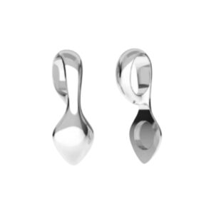 Bail, met plakvlak voor glashanger. 925 Sterling Zilver