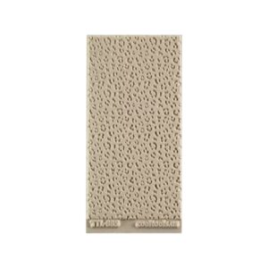 Textuurmat Rubber. ca 5*10 cm Leopard Print Embossed - 885