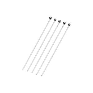 Zilveren nietstift, 4cm, wire 0.75mm prijs per 4 stuks