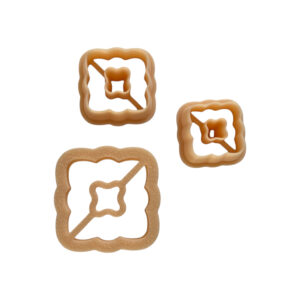 Uitsteekvormen voor kleisieraden Cutter vierkant 3 delig