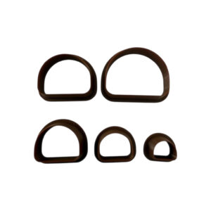 Uitsteekvormen voor klei/ kleisieraden Set van 5 halve circels