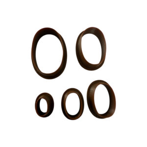 Uitsteekvormen voor klei/ kleisieraden Set van 5 Ovalen, ovaalvorm