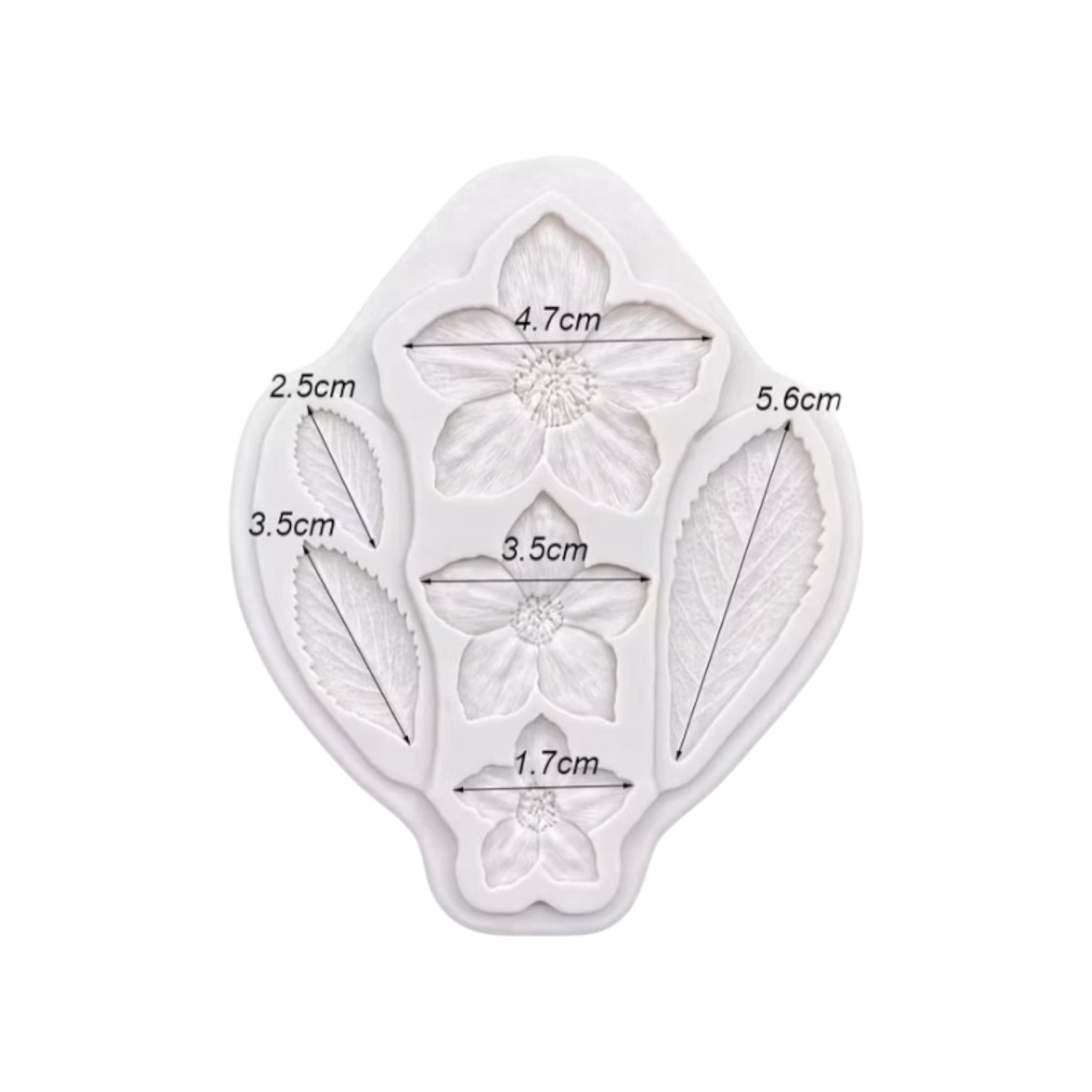 Siliconen mal aardbei bloesem - Afbeelding 2