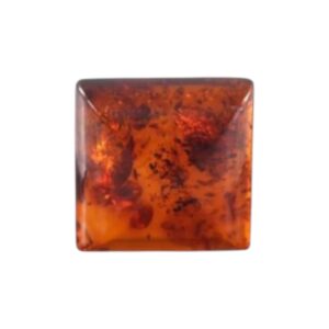 Barnsteen (Amber) Cabochon vierkant natuursteen Facet geslepen 12*12 mm