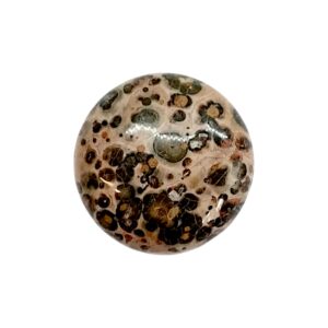 Leopard skin, luipaard vel Jasper Natuursteen cabochon Rond Diverse afmetingen.