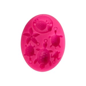 Siliconen mal verschillende schildpadjes, en zeester met hangeroog