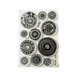 Stempelmat siliconen Mandela zonnebloem Afmeting hele mat 11*16 cm