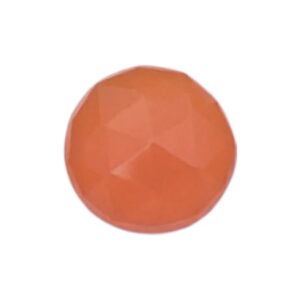 Carneool Agaat  Cabochon Facet geslepen Platte onderkant Natuursteen Rond 6 mm