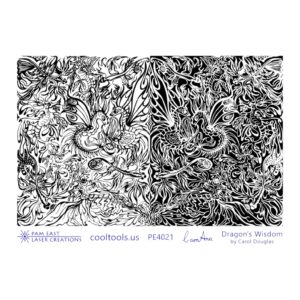 Textuurmat Rubber Dragons's Wisdom  Pam East PE4021