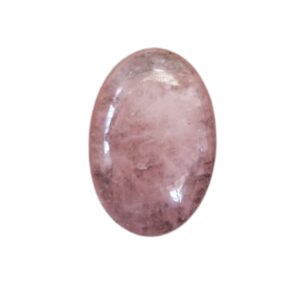 Natuursteen Cabochon Ovaal Licht Rose Quartz Diverse afmetingen.