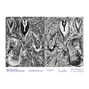 Textuurmat Rubber Sea Dragons  Pam East PE4017