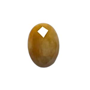 Yellow Jade Facet geslepen Cabochon Natuursteen Ovaal  13*18mm