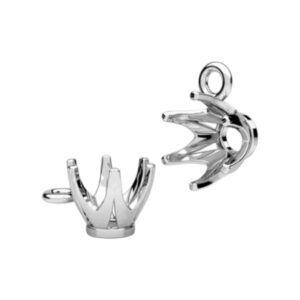 Zetting voor zirconia - steentje van 6mm 925 Sterling Zilver